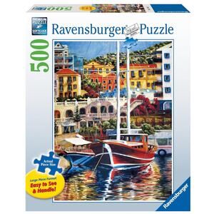 Ravensburger 500 large piece quality puzzle Exotic Harbor Jigsaw complete 149483